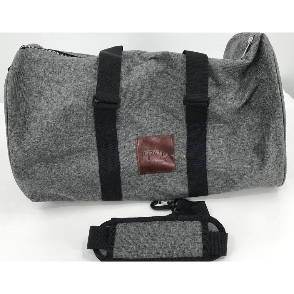 Michelob Ultra Duffle Duffel‎ Bag Gray Black Travel Gym Day Weekend